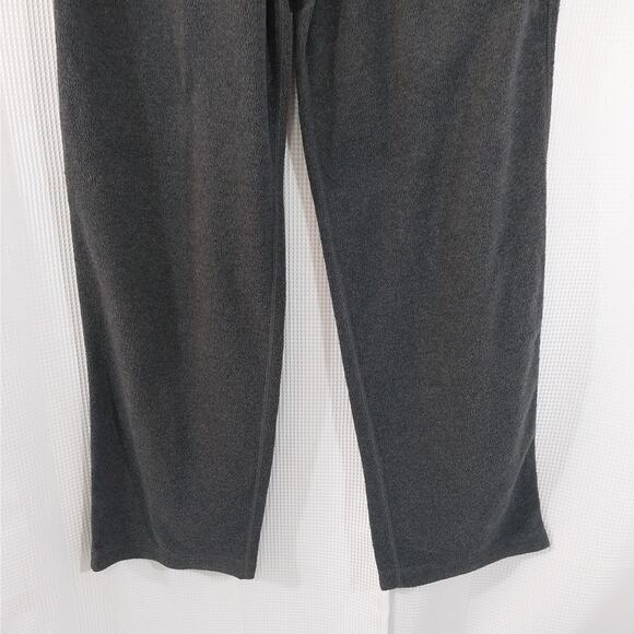 AEROPOSTALE! PLUSH GRAY OVERSIZED LIGO FRONT WIDE LEG SWEATPANTS, ACTIVE! SZ L - Picture 4 of 10